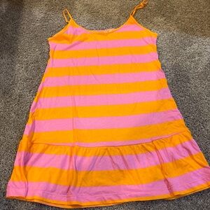 Pink Victoria Secret striped nightgown - size M